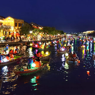 Boats on Hoa Hai River @ Hoi An
