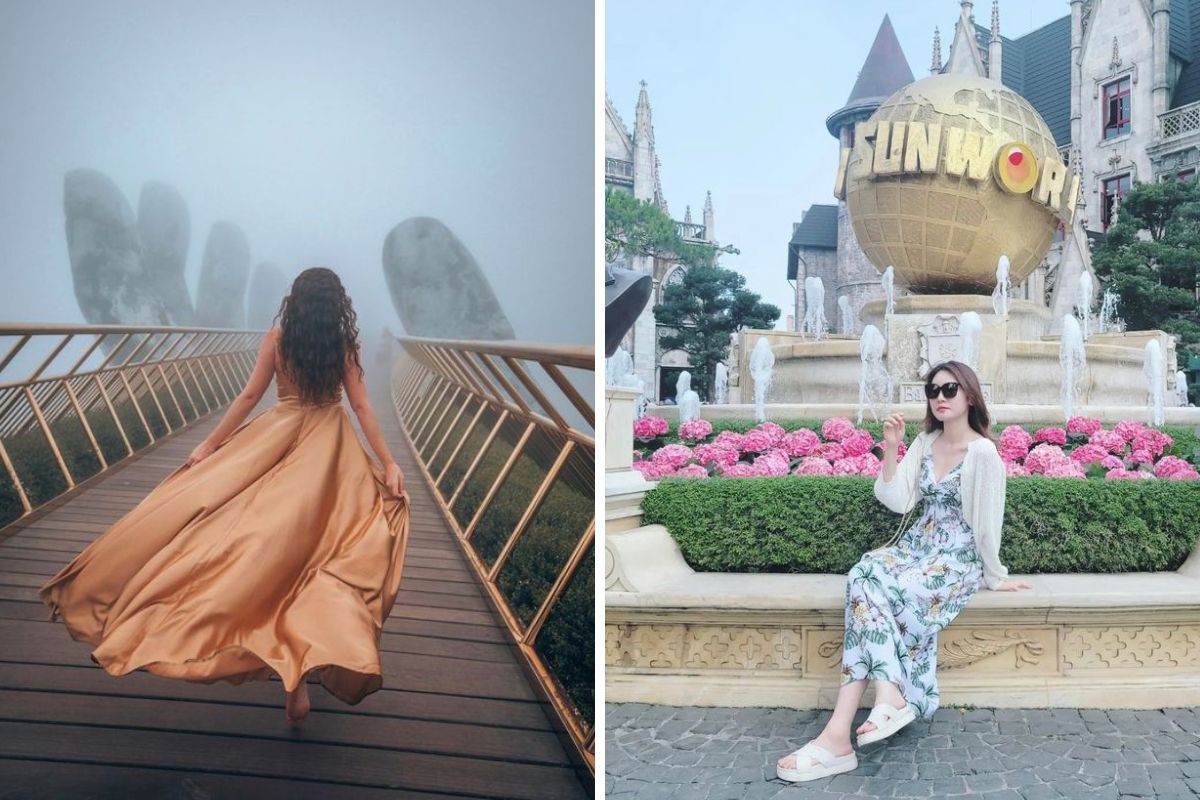 Comfortable walking outfit for mountain sightseeing