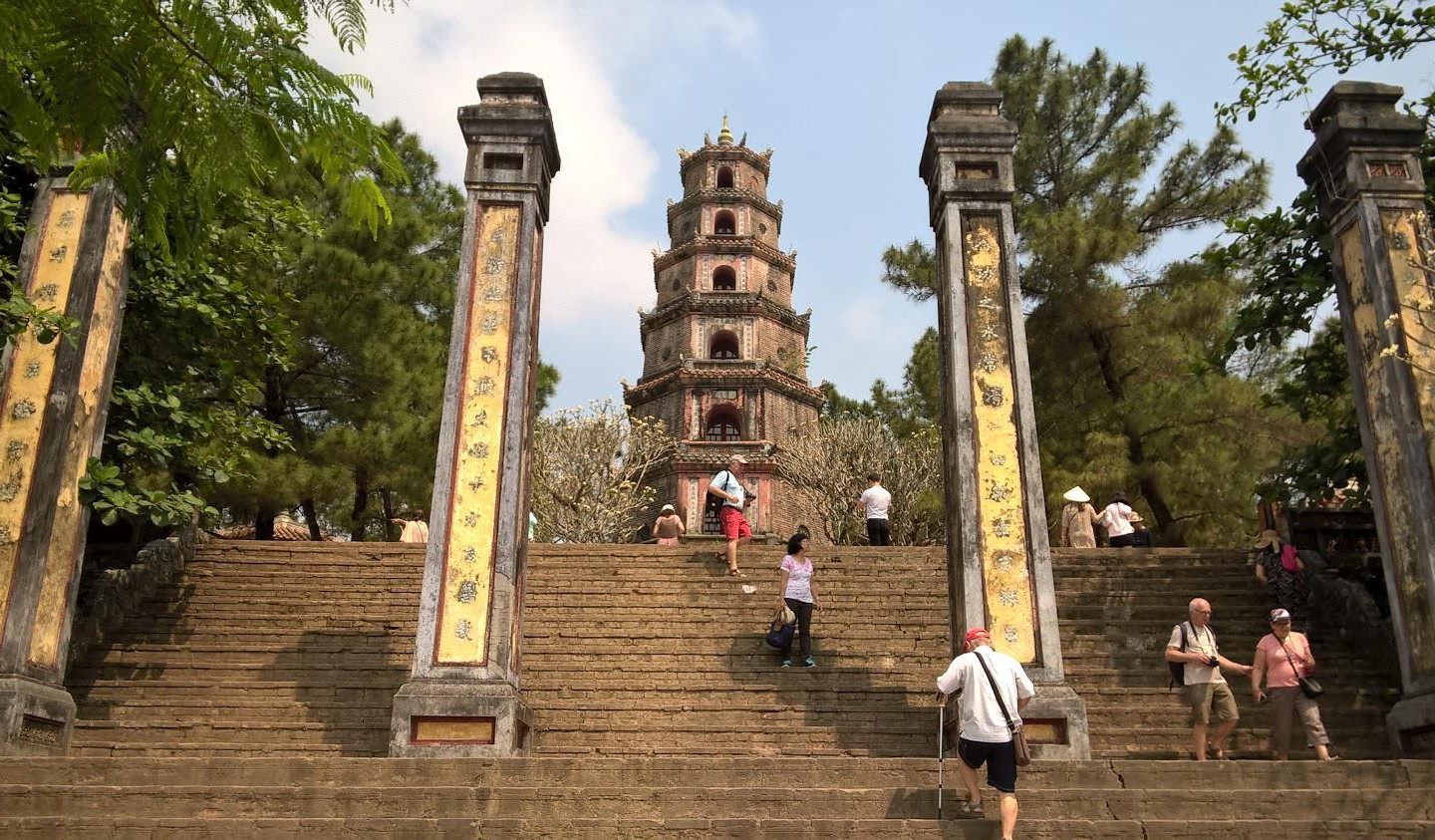 Early morning photography with soft light around the tower