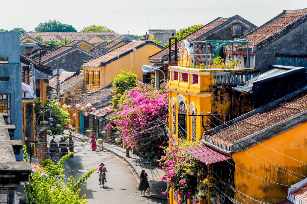 Hoi An Ancient Town during a peaceful morning with lantern streets