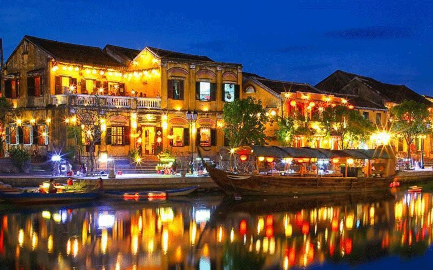 Hoi An Ancient Town with traditional lanterns and historic architecture