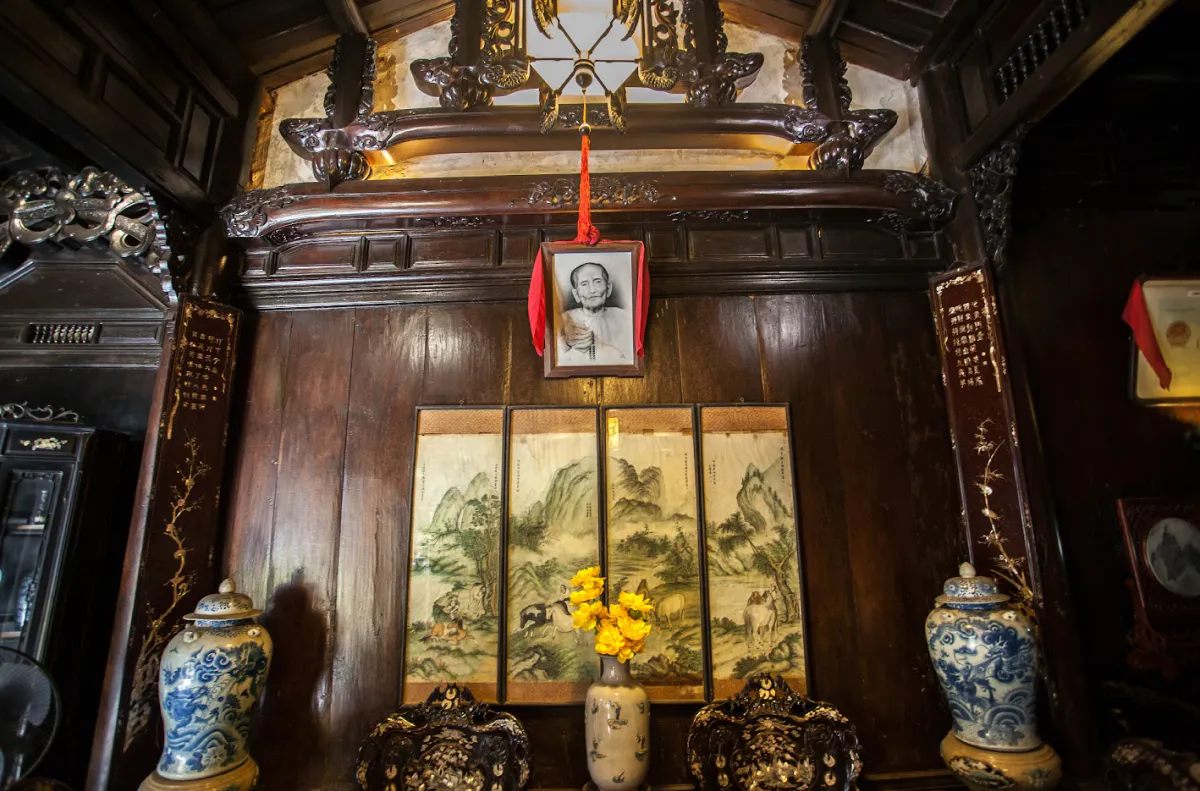 Inside the ancient house