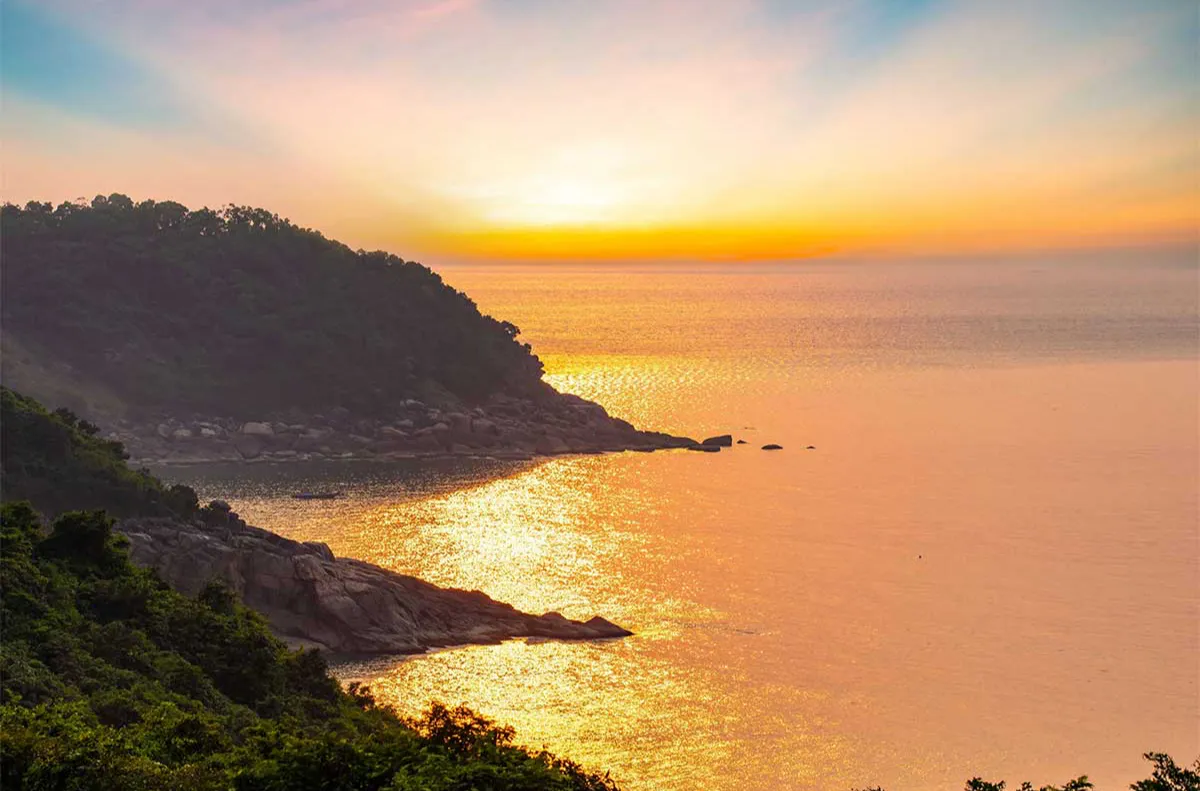 Marble Mountains at Sunset