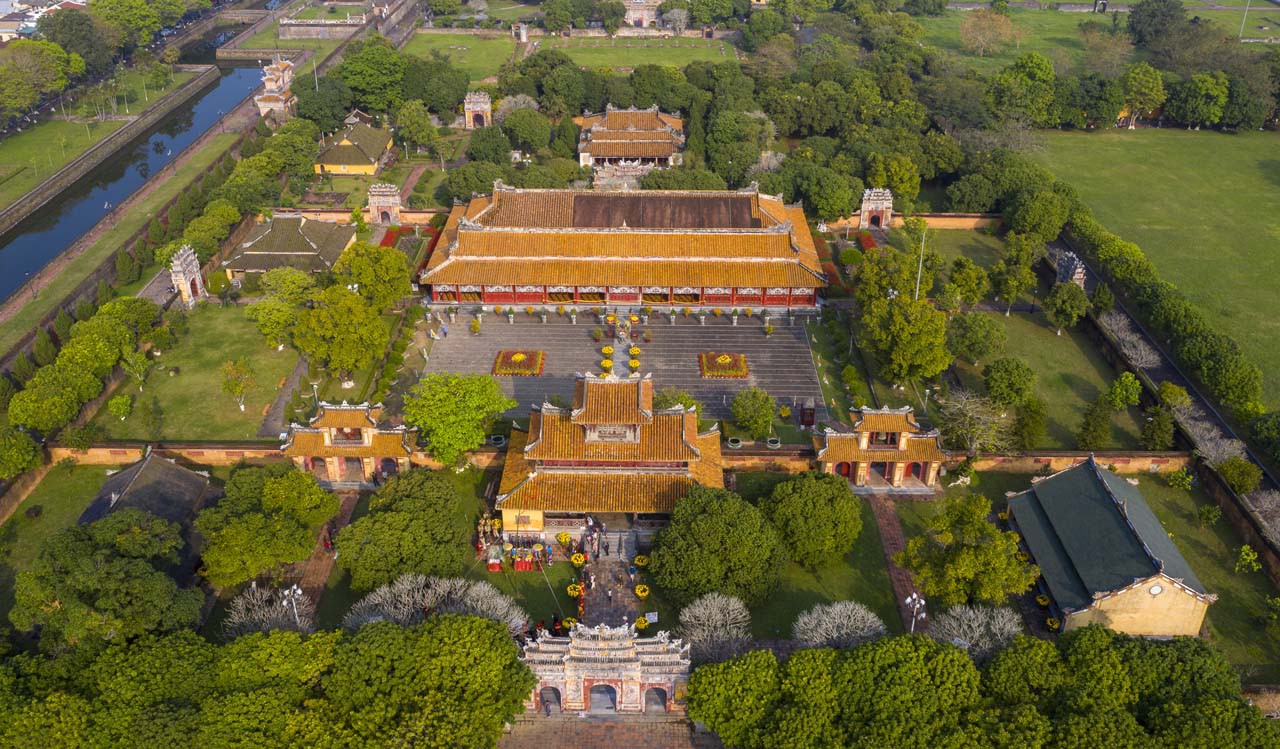 UNESCO heritage monuments in the ancient city of Hue